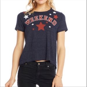 Chaser Weekend Stars Graphic Short-Sleeve Tee size Medium